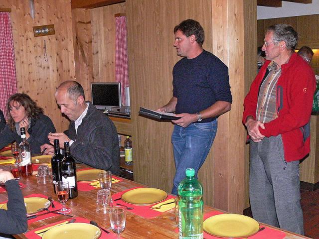Hansjörg Schrade, Christian Simmen und Christian Schumacher auf der Alp Nufenen